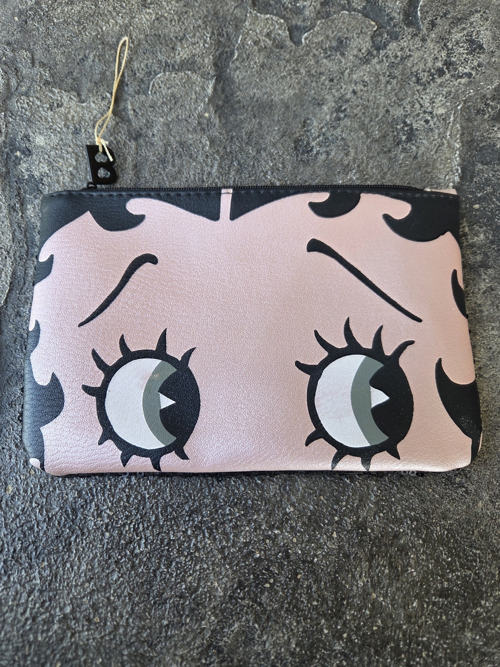 ipsy Betty Boop Eye Cosmetic Bag Sequins Back